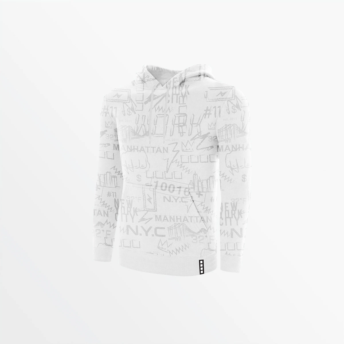 MEN'S FLEECE GRAPHIC PRINT PULLOVER HOODIE High Density Knit