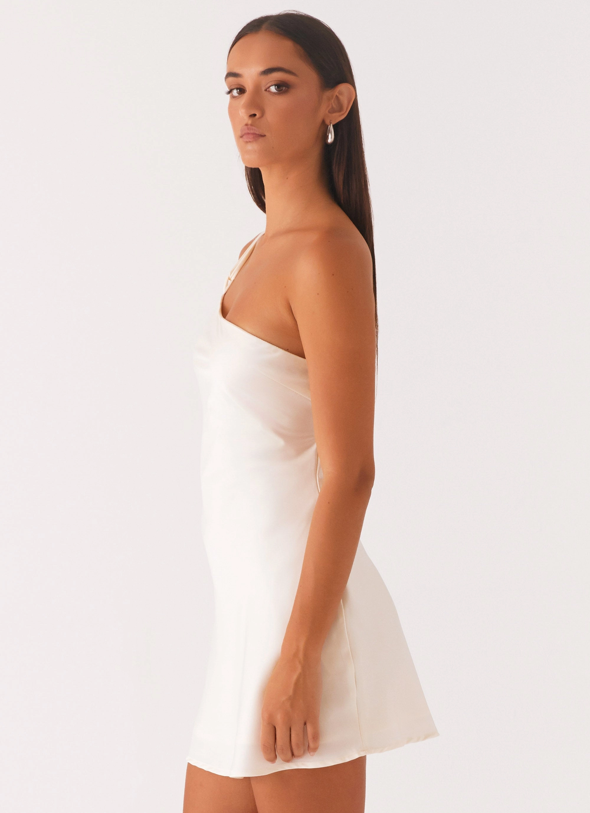 Lights Out Mini Dress - Pearl Soft Composition