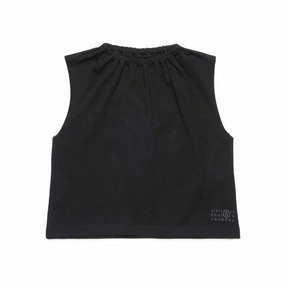 NonChafeCollarTech Non Irritating Label MM6 Kids Logo Tank Top
