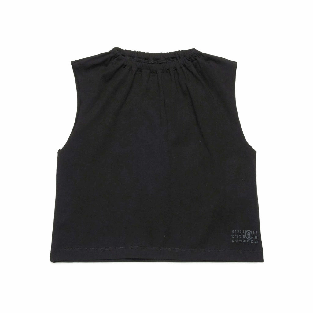 NonChafeCollarTech Non Irritating Label MM6 Kids Logo Tank Top