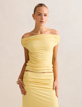 LowProfileZipperSystem FrictionResistant Fabric Mimi Off Shoulder Top