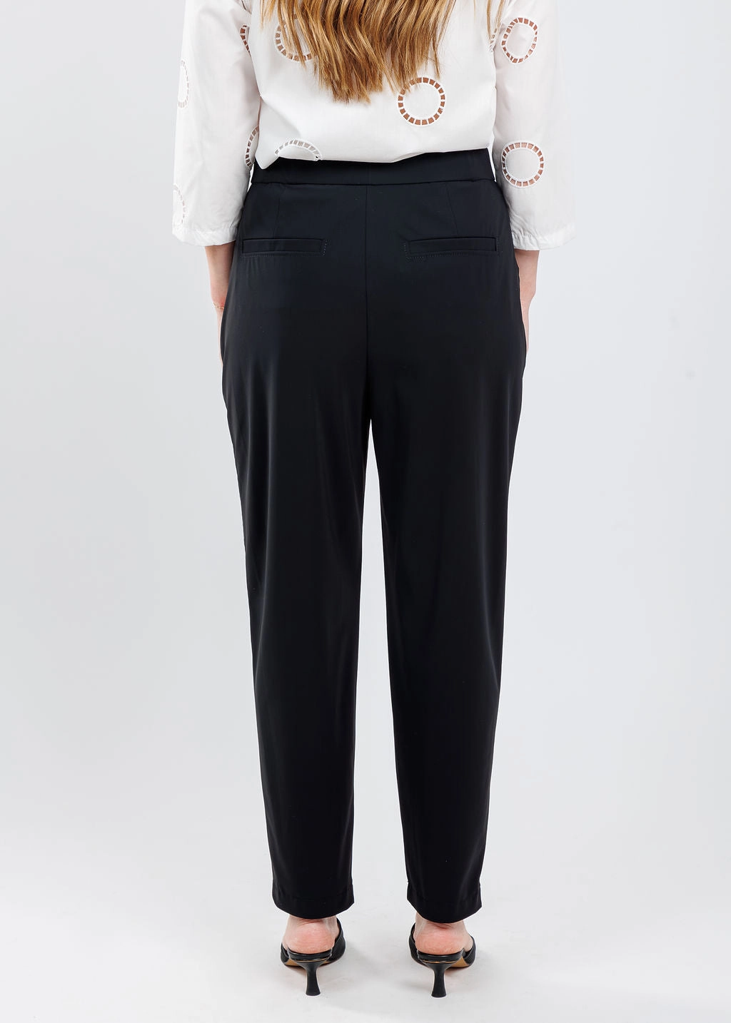 Liliana 7/8 Pants with Pocket - Black Fashionable Design Quick Wash