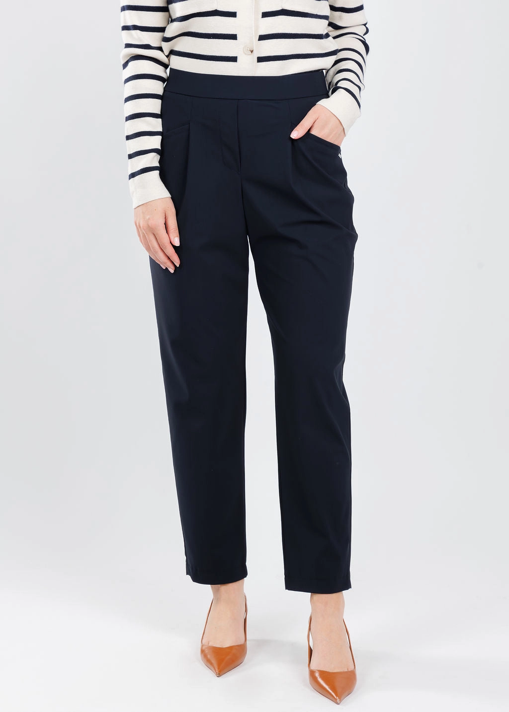 Liliana 7/8 Pants with Pocket - Marine Eco Dye Process