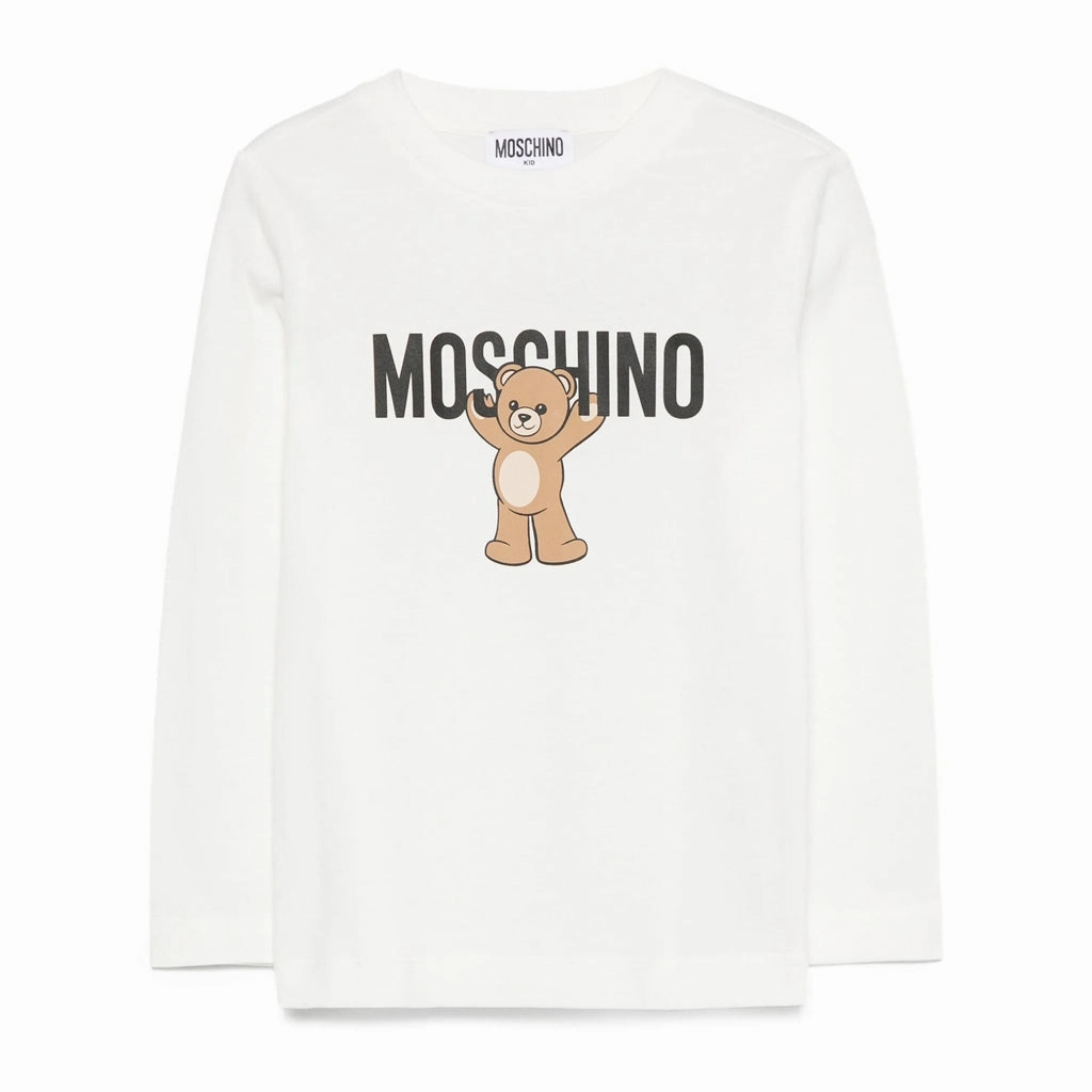 Moschino Kids Teddy Logo T-shirt Stretchable Knit