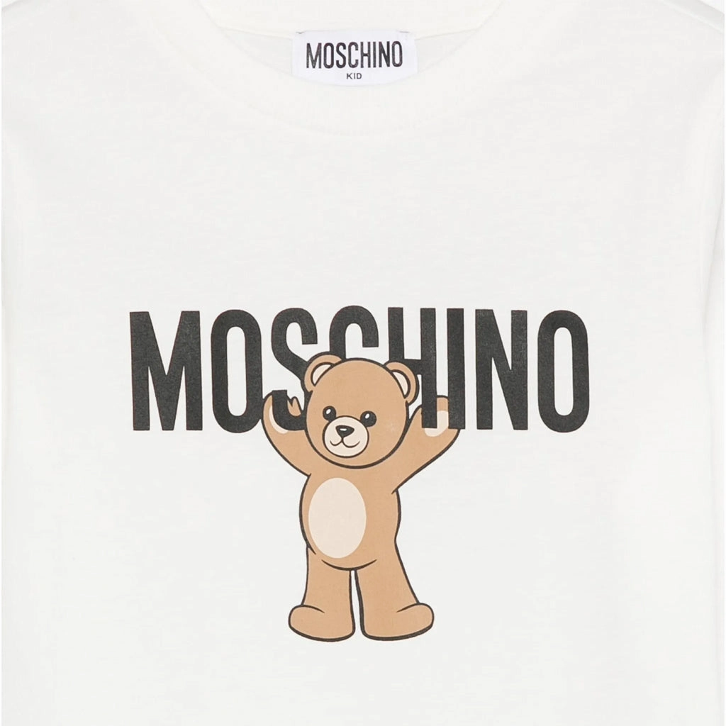 Fashion Forward casual outing Moschino Kids Teddy Logo T-shirt