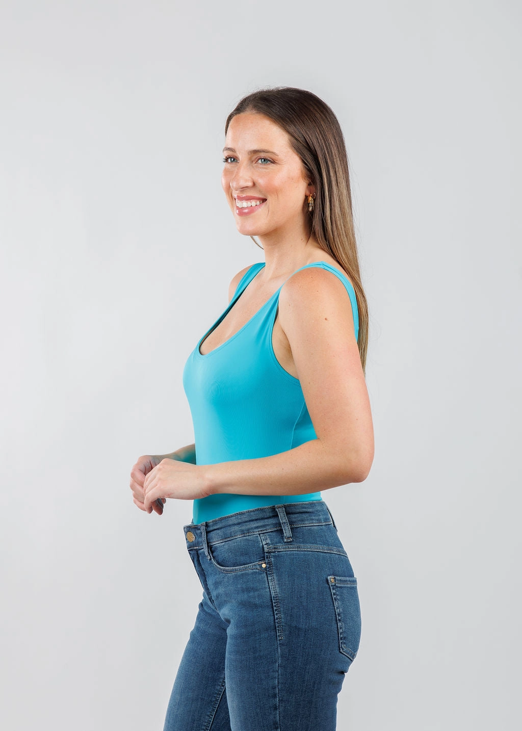 The Classic Micro Tank - Pacific Fall Foliage Micro Perforated Texture