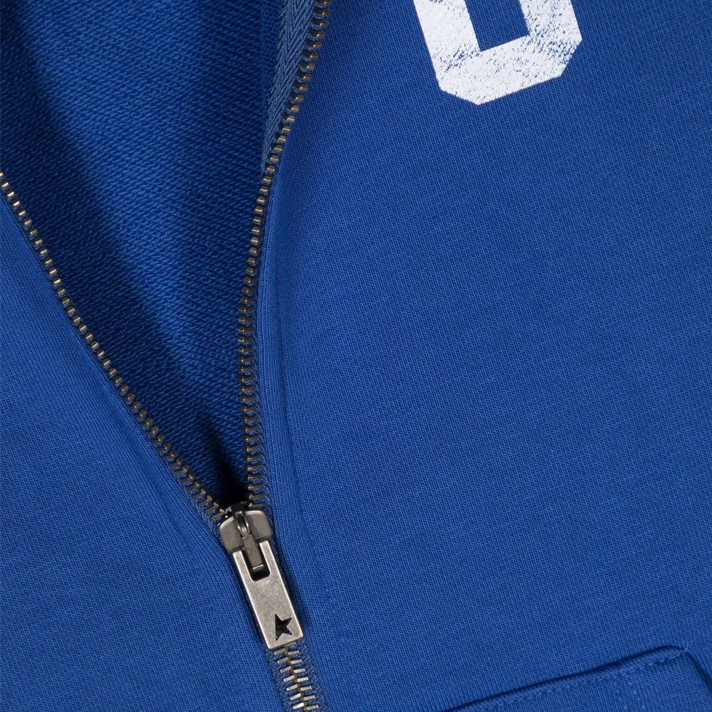 Comfy Layers Mold resistant Logo Print Zipped Hoodie