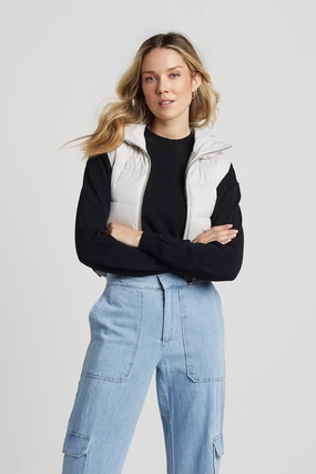 Lola Quilted Full Zip Gilet w/ Adjustable Side Buckles Multi Pocket System