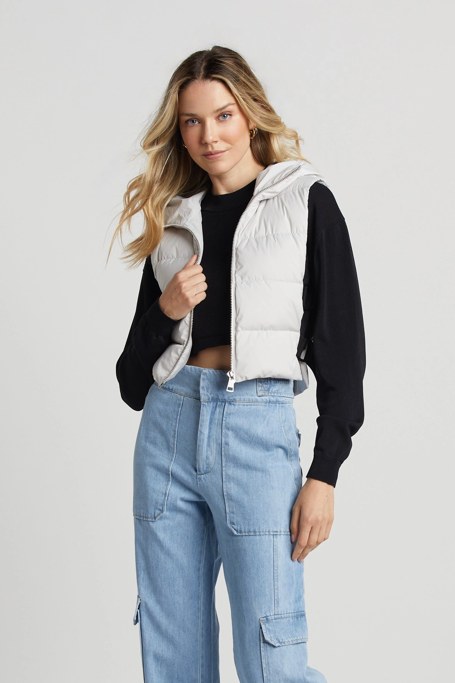 Flexible Fit Engineering Lola Quilted Full Zip Gilet w/ Adjustable Side Buckles