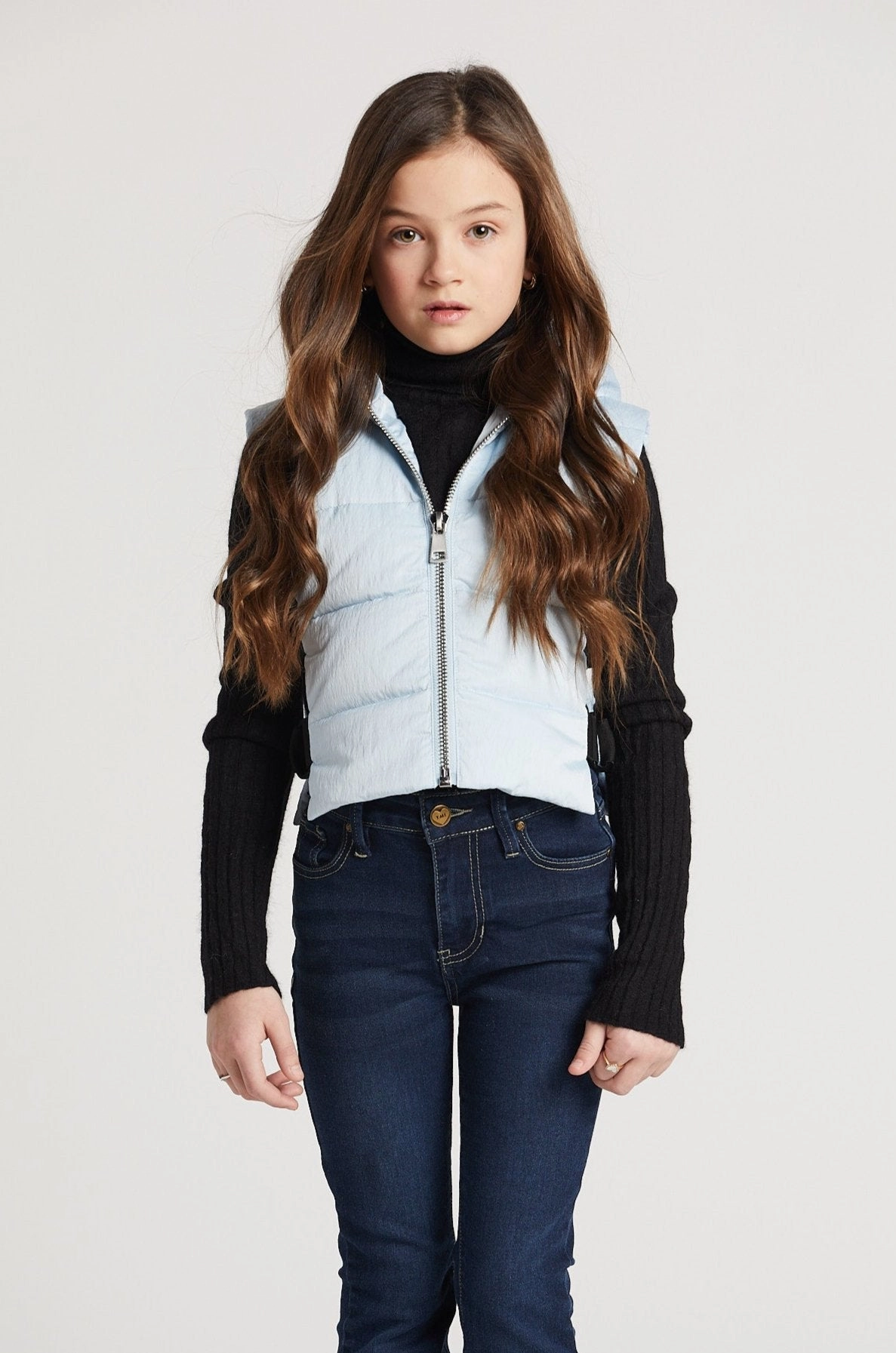 Cozy Fit Wrinkle Free Texture Lola Quilted Full Zip Gilet w/ Adjustable Side Buckles