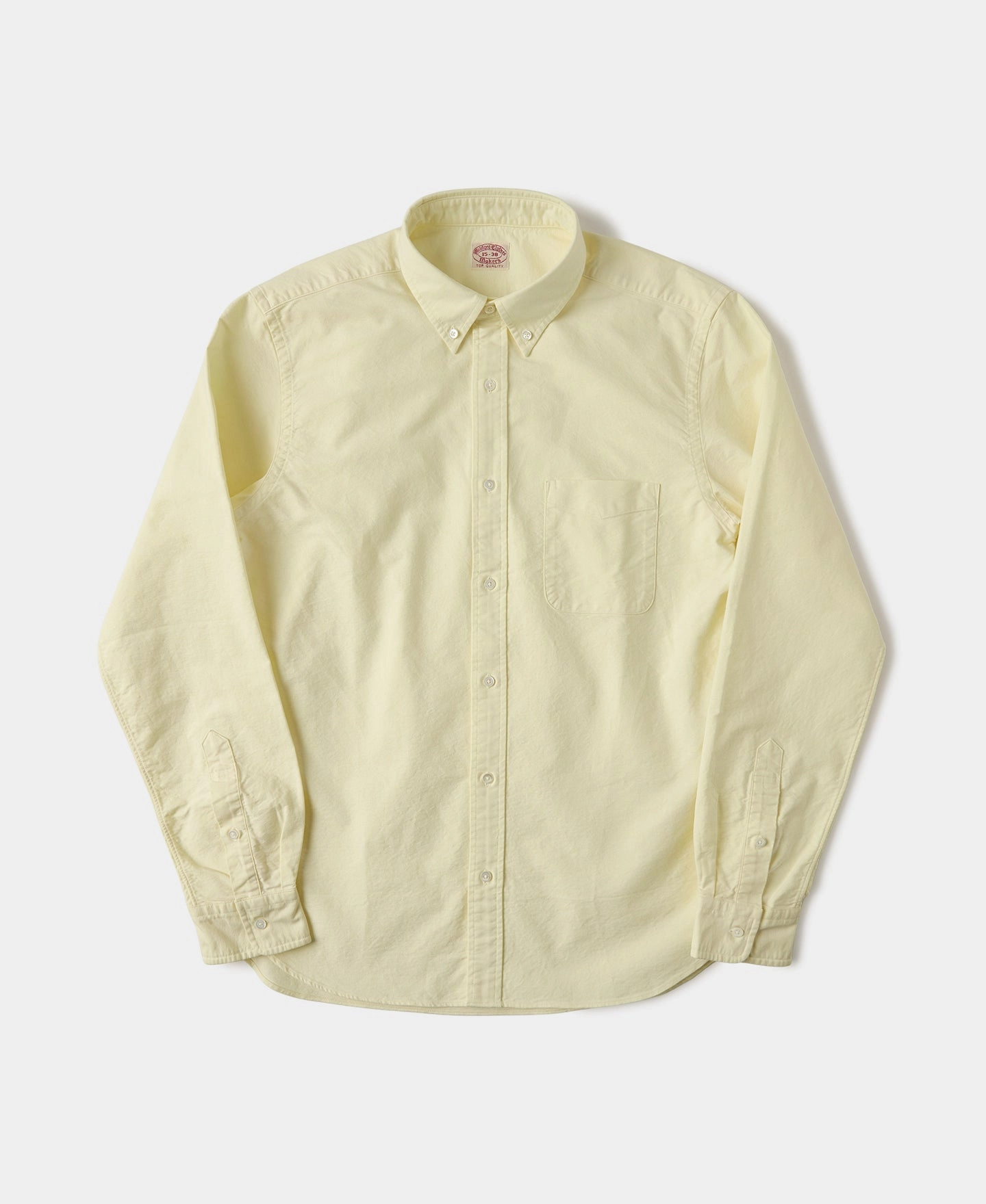 Lot 218 Button Down Oxford Shirt - Creamy Yellow Beach Ready