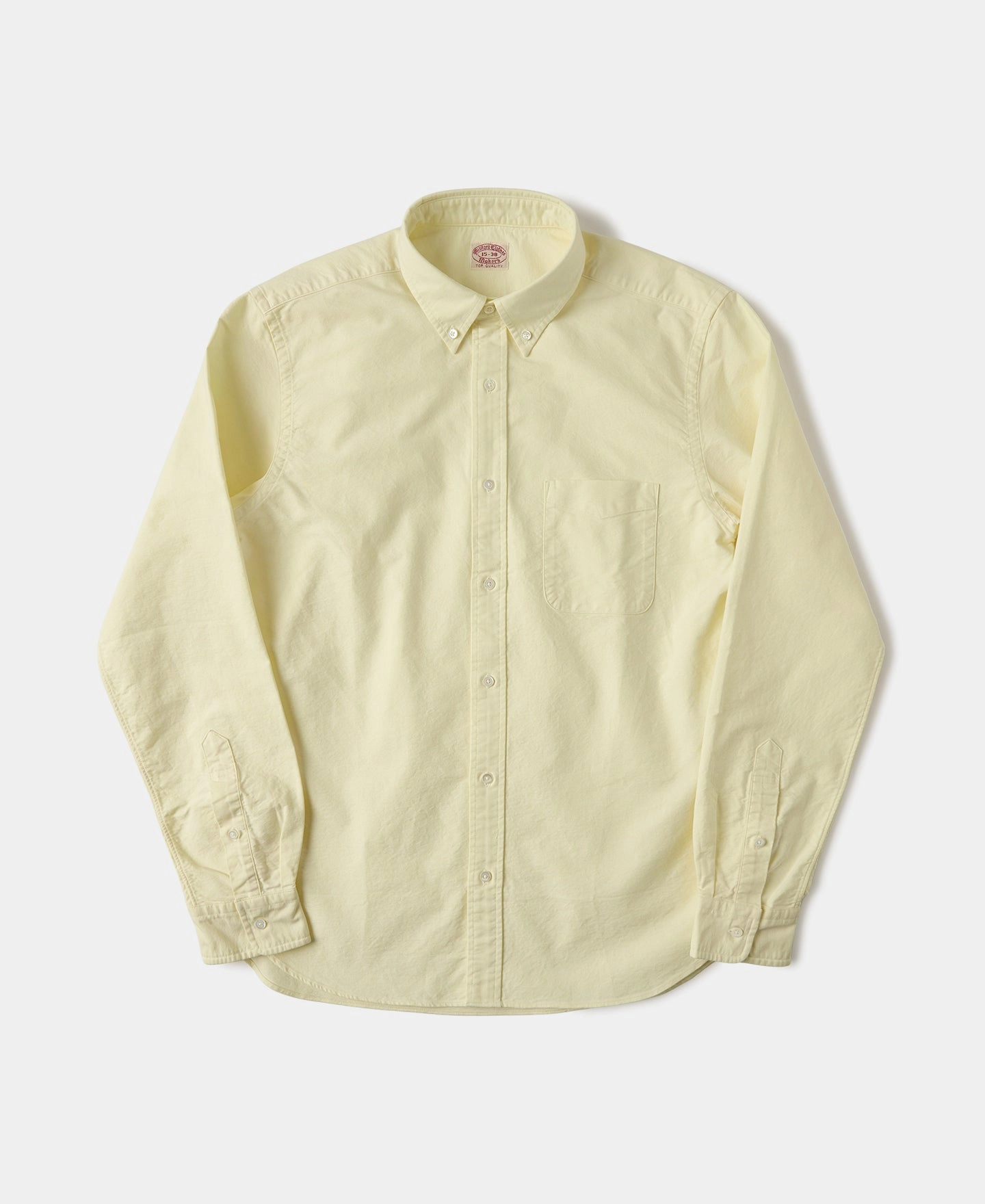 Airflow Ventilation System Lot 218 Button Down Oxford Shirt - Creamy Yellow