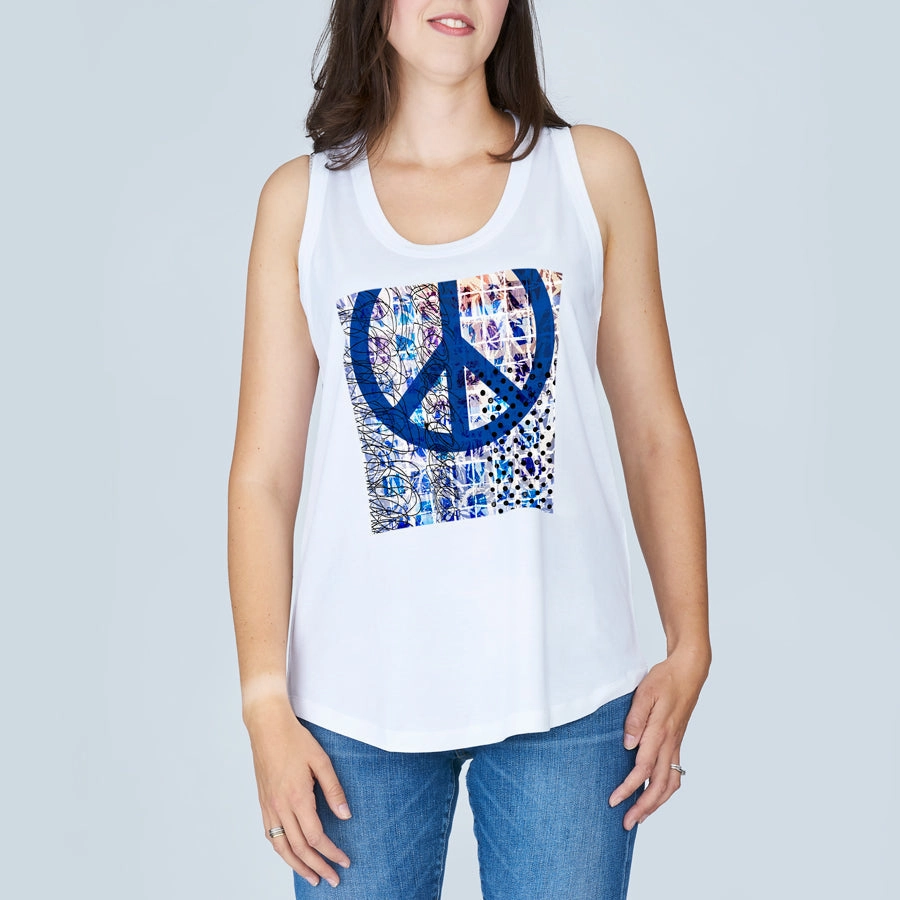 The Lola Tank Top - Serenity Modern Cut Fashionable Comfort