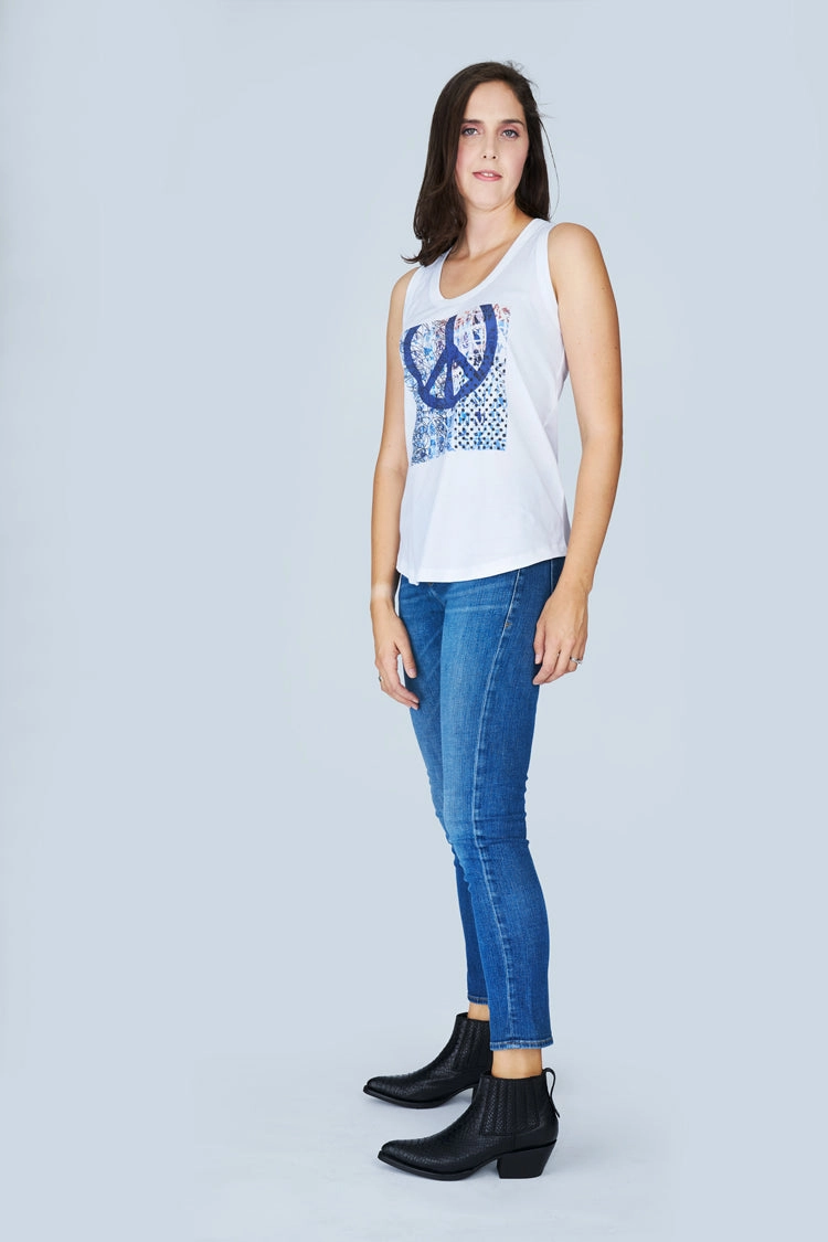 The Lola Tank Top - Serenity Tagless label Wardrobe Staple