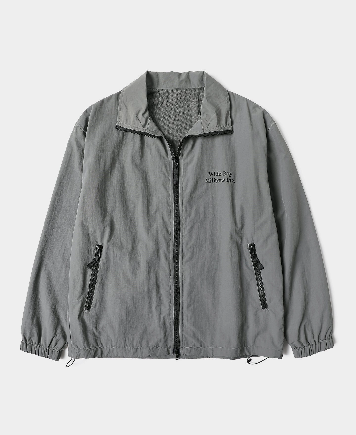 Classic Zip Up ErgonomicFit Lot 1013 Nylon Tracksuit Jacket - Gray