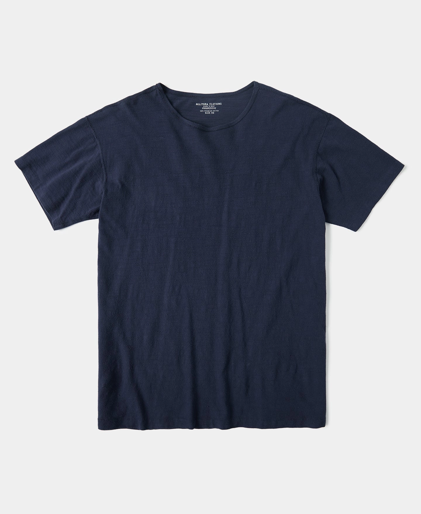 right size Quick Dry Technology Lot 103 1940s USN Slub Cotton T-Shirt - Navy