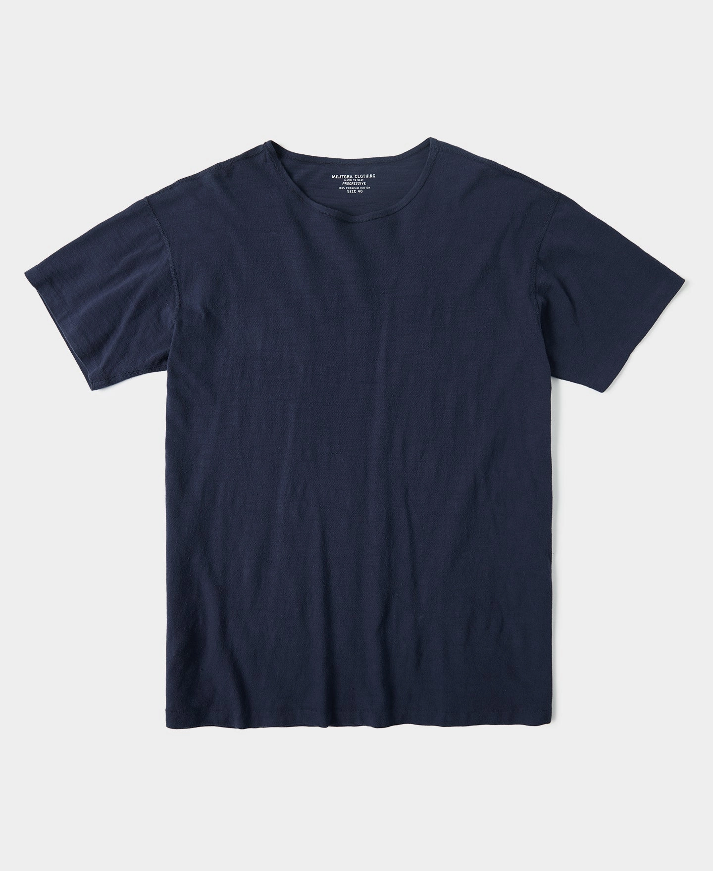 Light Fit Wear Lot 103 1940s USN Slub Cotton T-Shirt - Navy