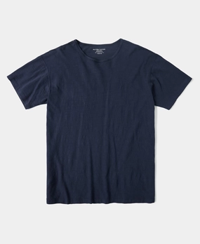 right size Quick Dry Technology Lot 103 1940s USN Slub Cotton T-Shirt - Navy