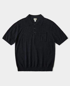 Sporty Flex Lot 917 Cotton-Blend Boucl?? Polo Shirt - Black