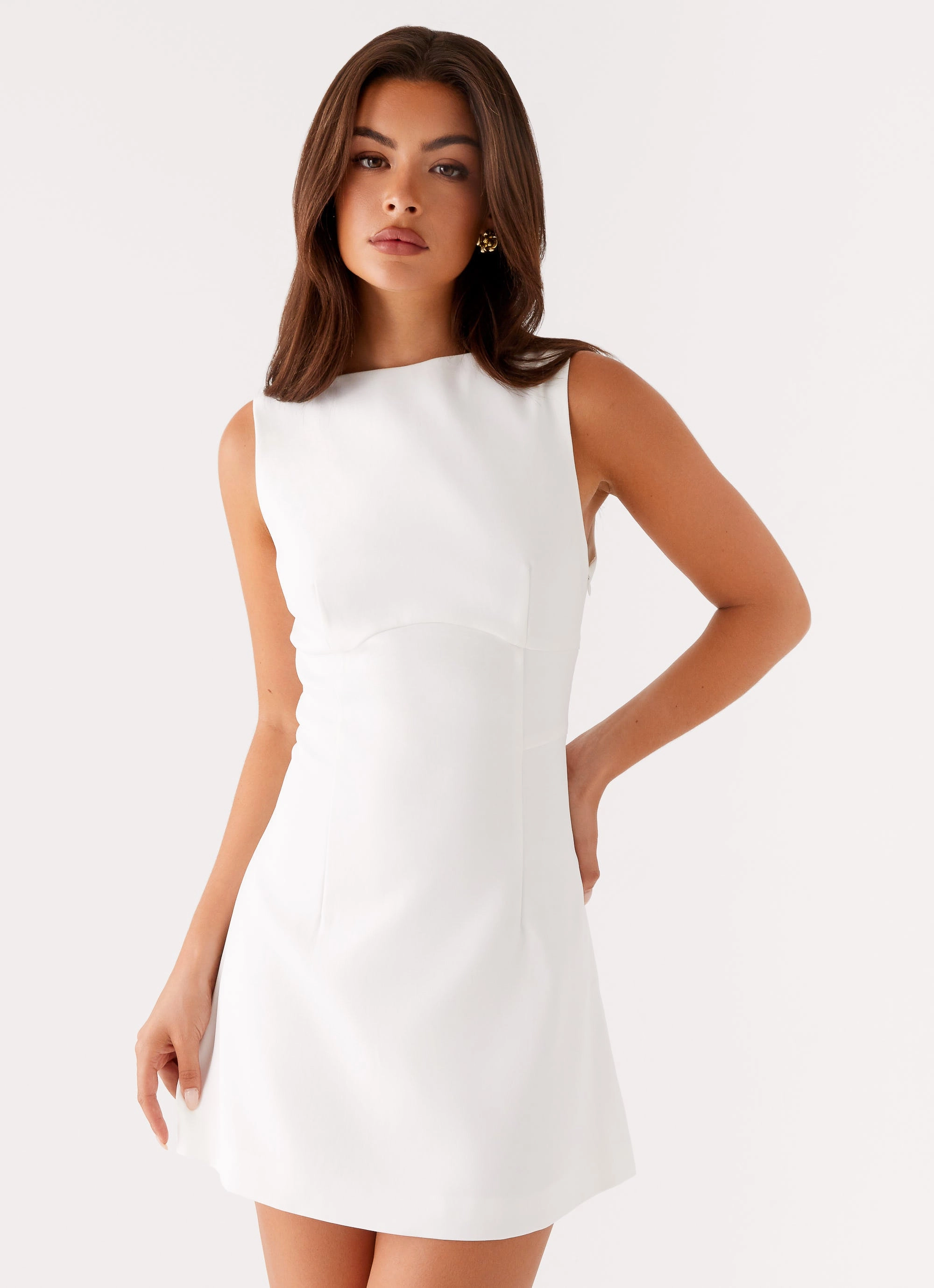 Lounge Fit Lulita Mini Dress - White