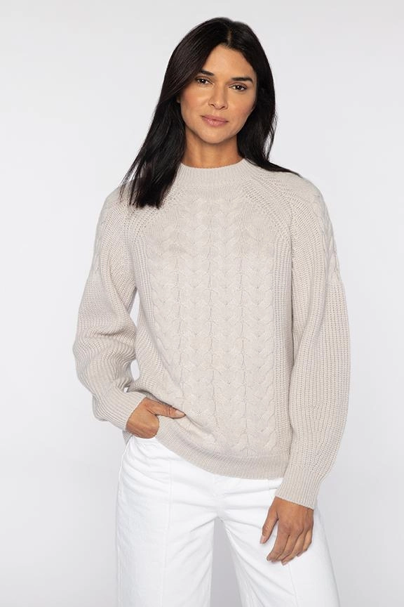 Timeless Style Warm and Cozy Luxe Cable Crew