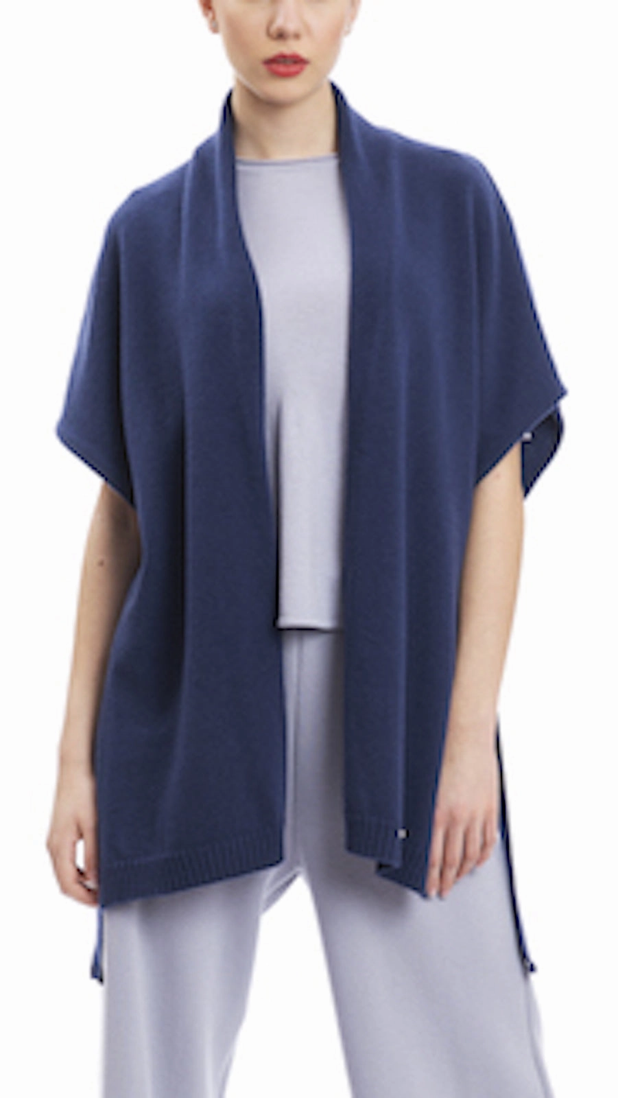 Malin Belted Cardigan - Thunder Navy NonIrritatingSeams Magnetic Fasteners