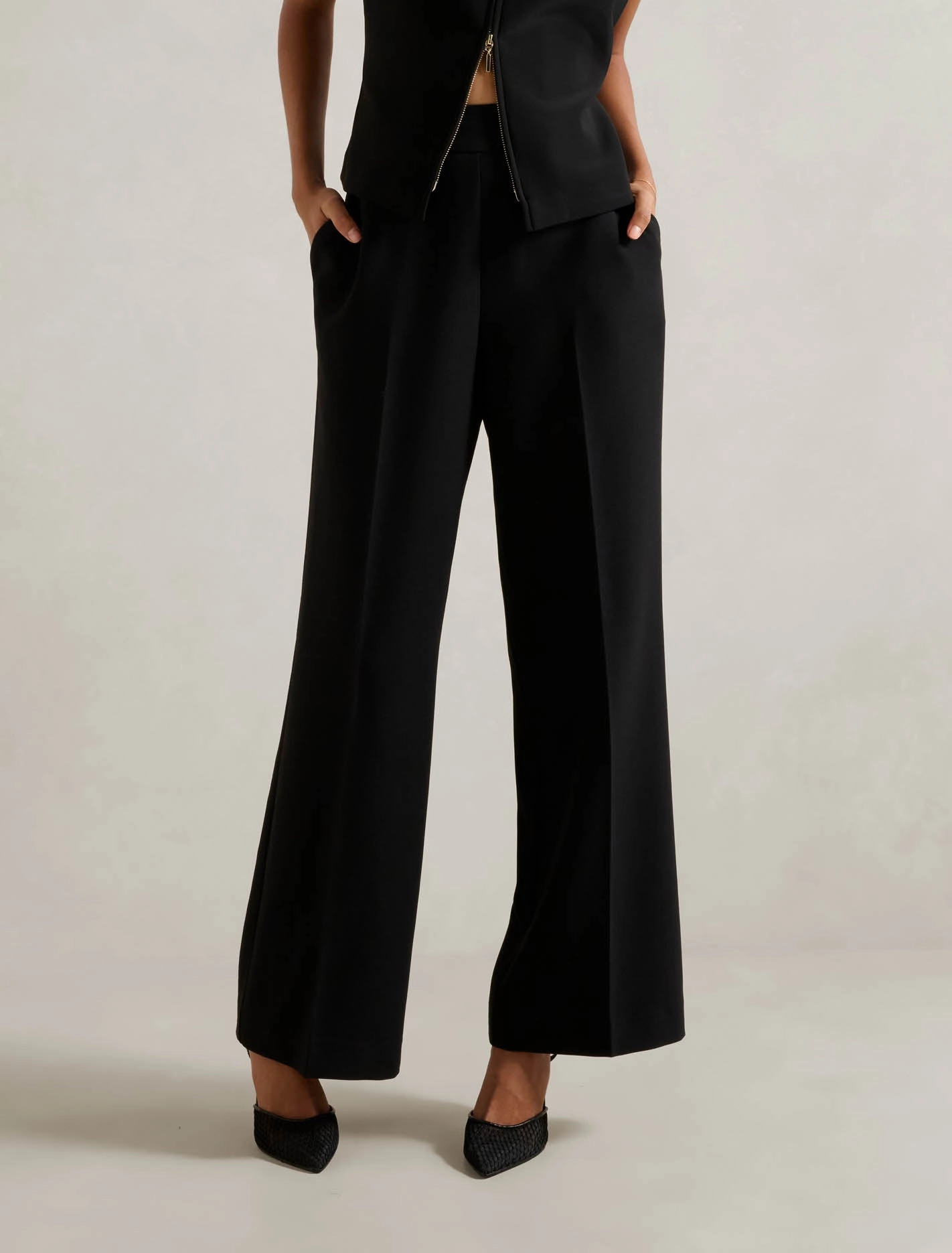 Marissa Petite Wide Leg Pants All Day Wear Comfort