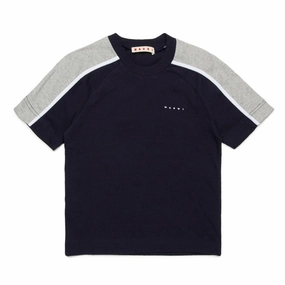 Breathable Performance Fit Marni Kids Colour-Block T-shirt