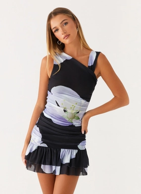 City Casual Maverick Mini Dress - Flower Print