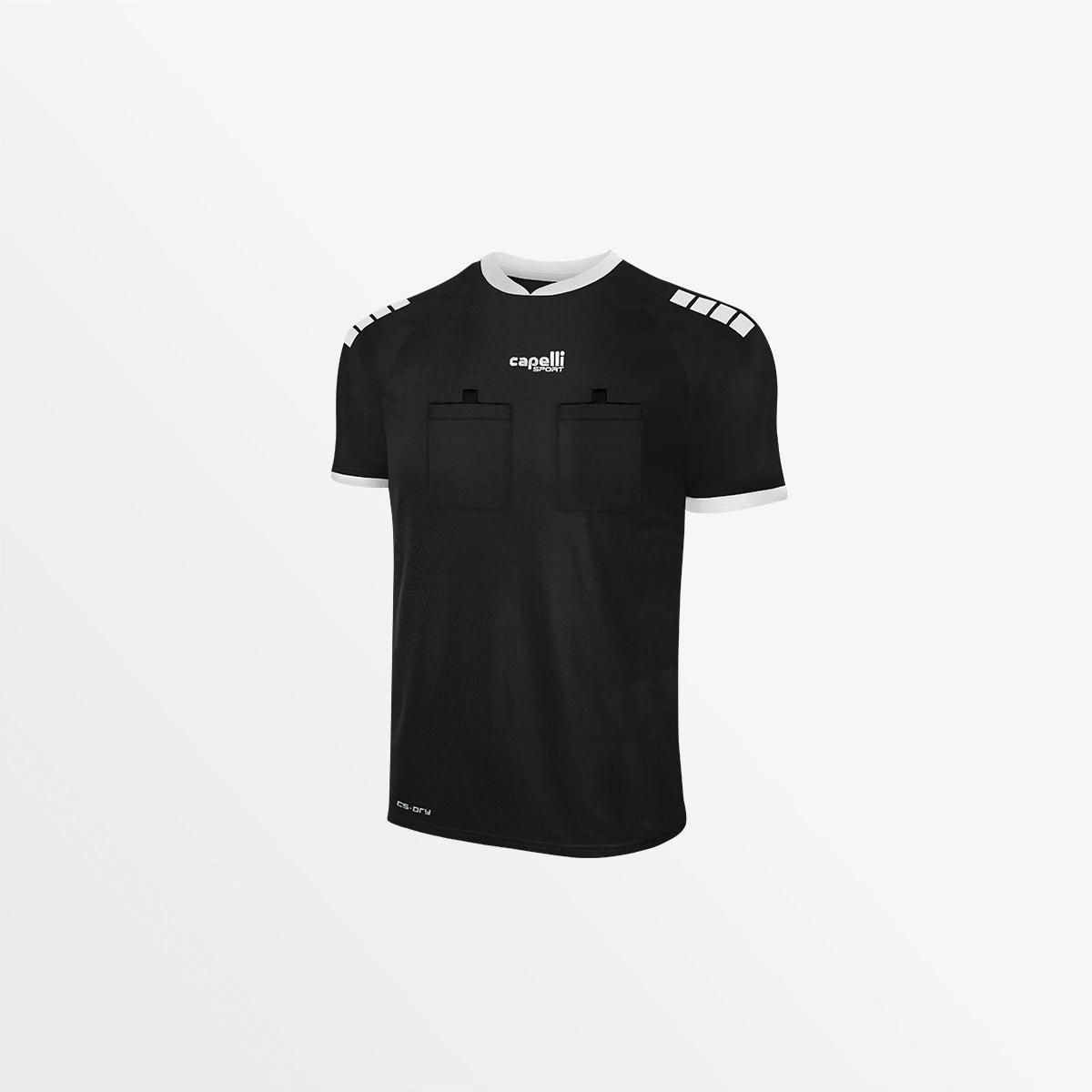 AntiPilling Surface Friction Resistant Shoulder MEN'S BASICS REFEREE SHORT SLEEVE JERSEY