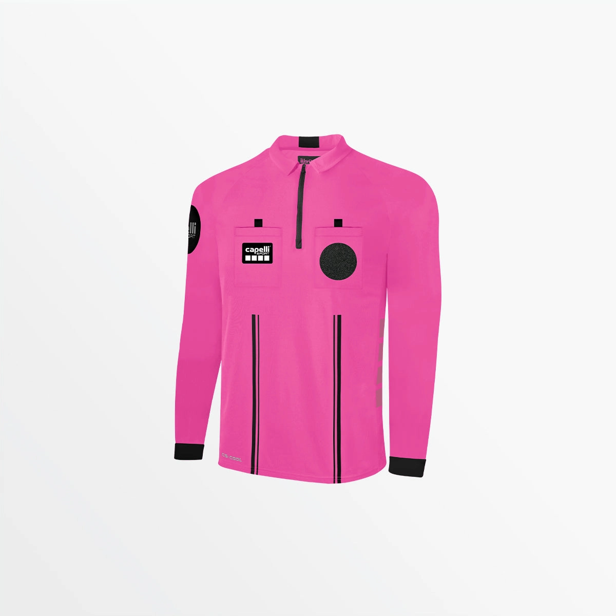 Fashionable Style MEN'S OFFICIAL REFEREE 1/4 ZIP LONG SLEEVE JERSEY