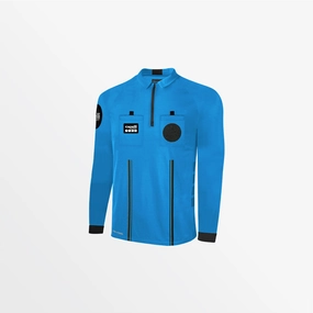 MEN'S OFFICIAL REFEREE 1/4 ZIP LONG SLEEVE JERSEY Vintage Shirt