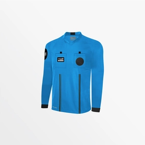 MidweightJersey ReinforcedShoulders MEN'S OFFICIAL REFEREE V-NECK LONG SLEEVE JERSEY