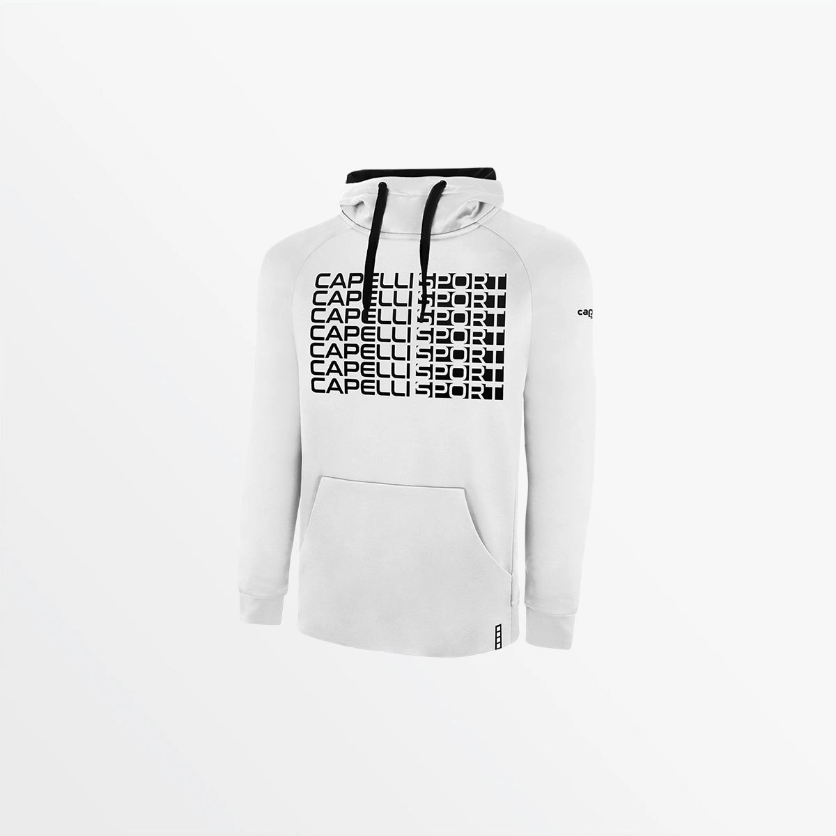 MEN'S THERMA FLEECE PULLOVER HOODIE WITH FRONT REPEATING LOGO Ethically Sourced Yarn