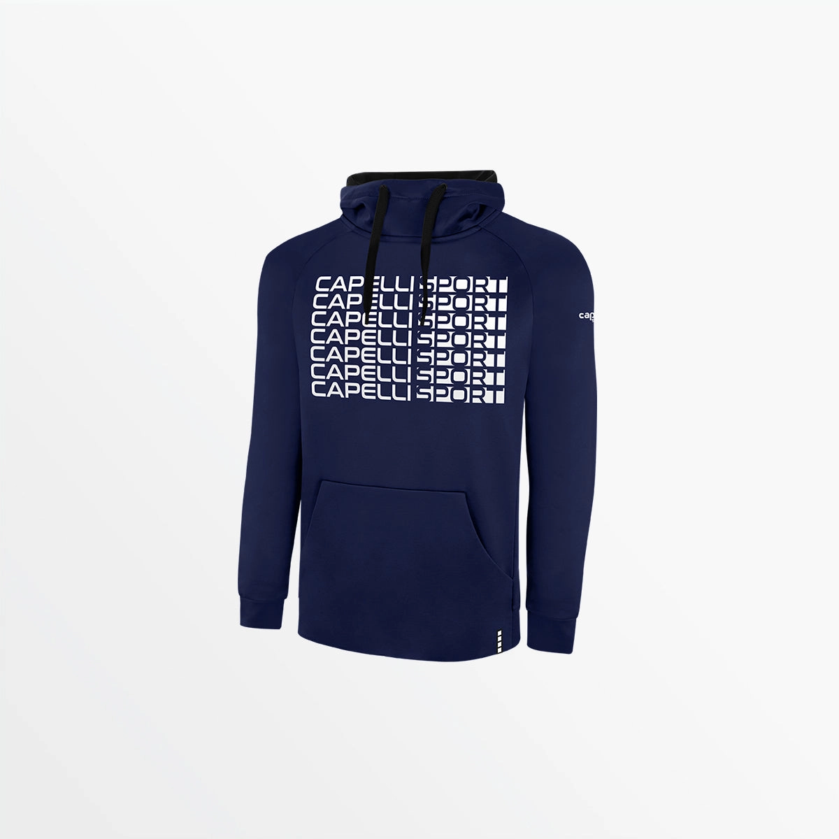 MEN'S THERMA FLEECE PULLOVER HOODIE WITH FRONT REPEATING LOGO TactileWeave BrushedInnerSurface