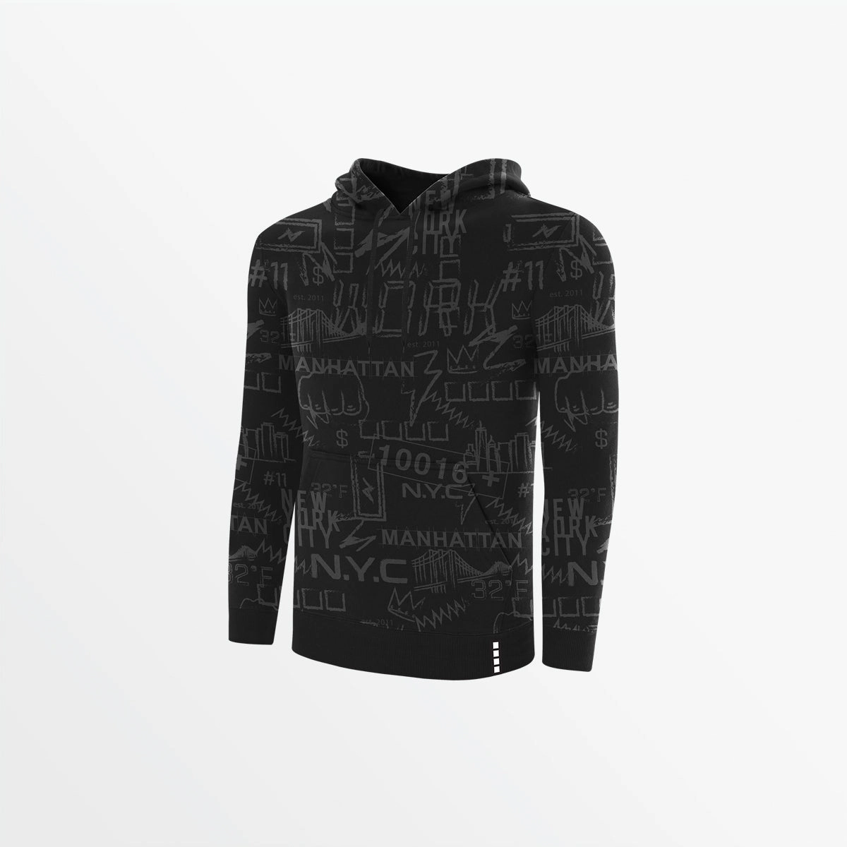 Hydrophobic Surface Treatment Modular Layering System MEN'S FLEECE GRAPHIC PRINT PULLOVER HOODIE