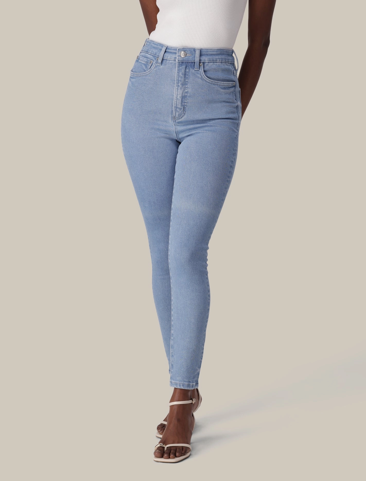 Mila High-Rise Skinny Jeans Stretchable No Ride Fit