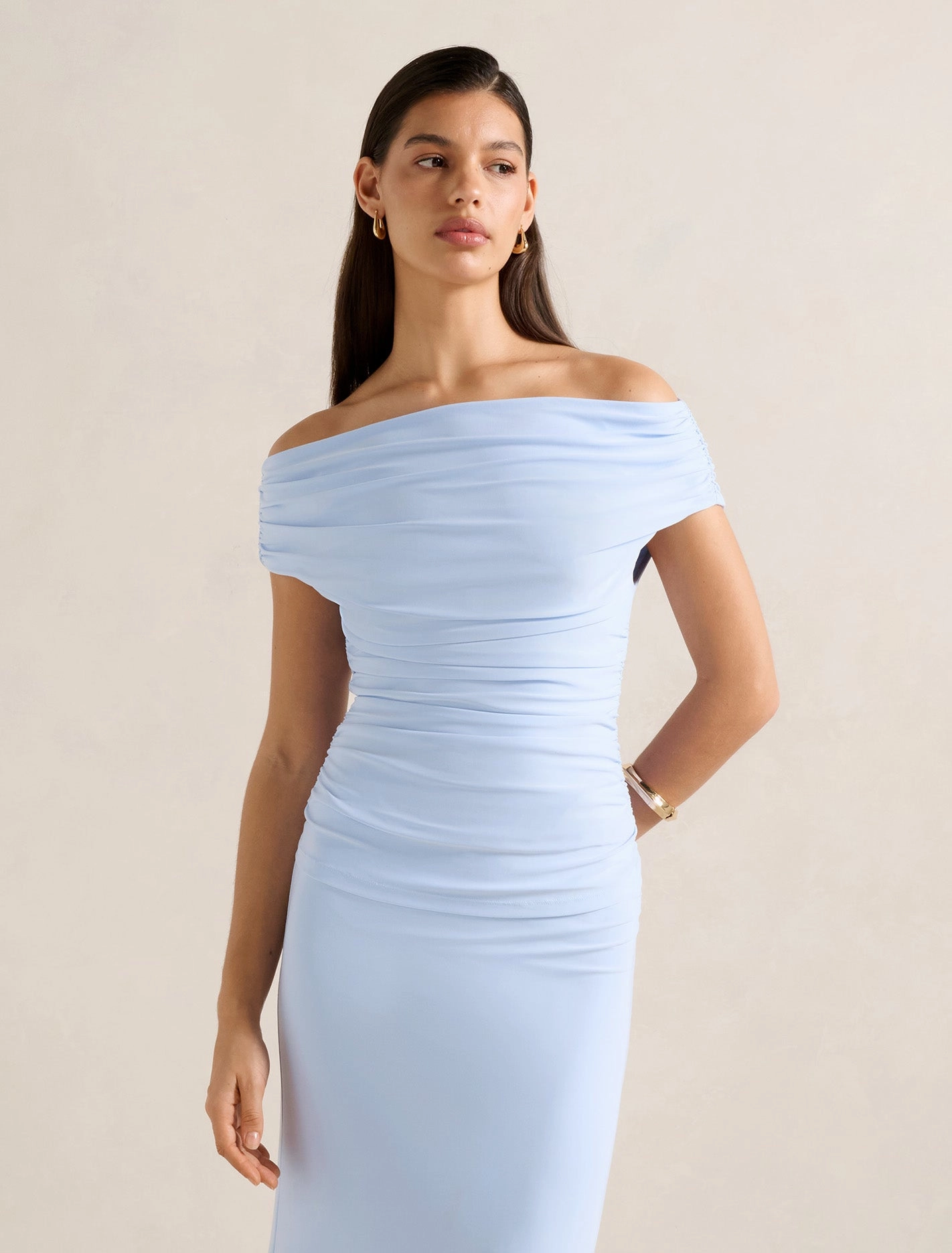 Mimi Off Shoulder Top AllDayComfort Laser Cut Edges