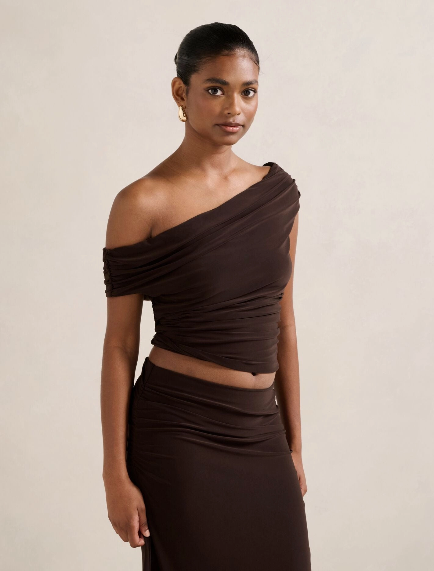 Mimi Petite Off Shoulder Top AntiPilling Technology