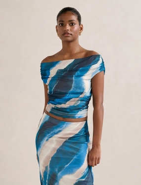 Quick Access Slit FrictionFreeNeckline Mimi Petite Off Shoulder Top