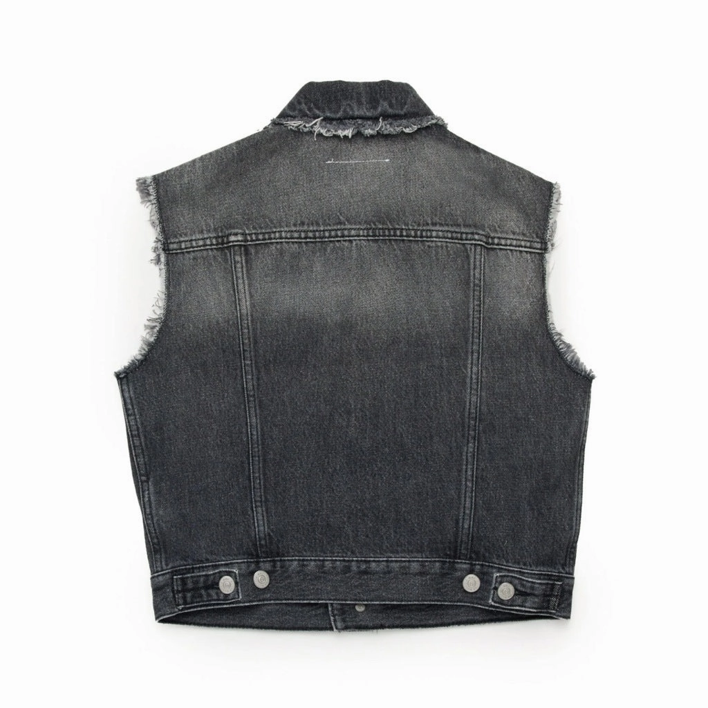 Breathable Outer Shell MM6 Kids Denim Vest