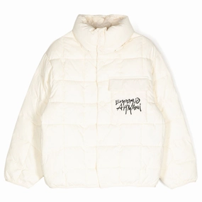 Emporio Armani Junior EA Graffiti Puffer Jacket Clean Lines Slim Fit Design