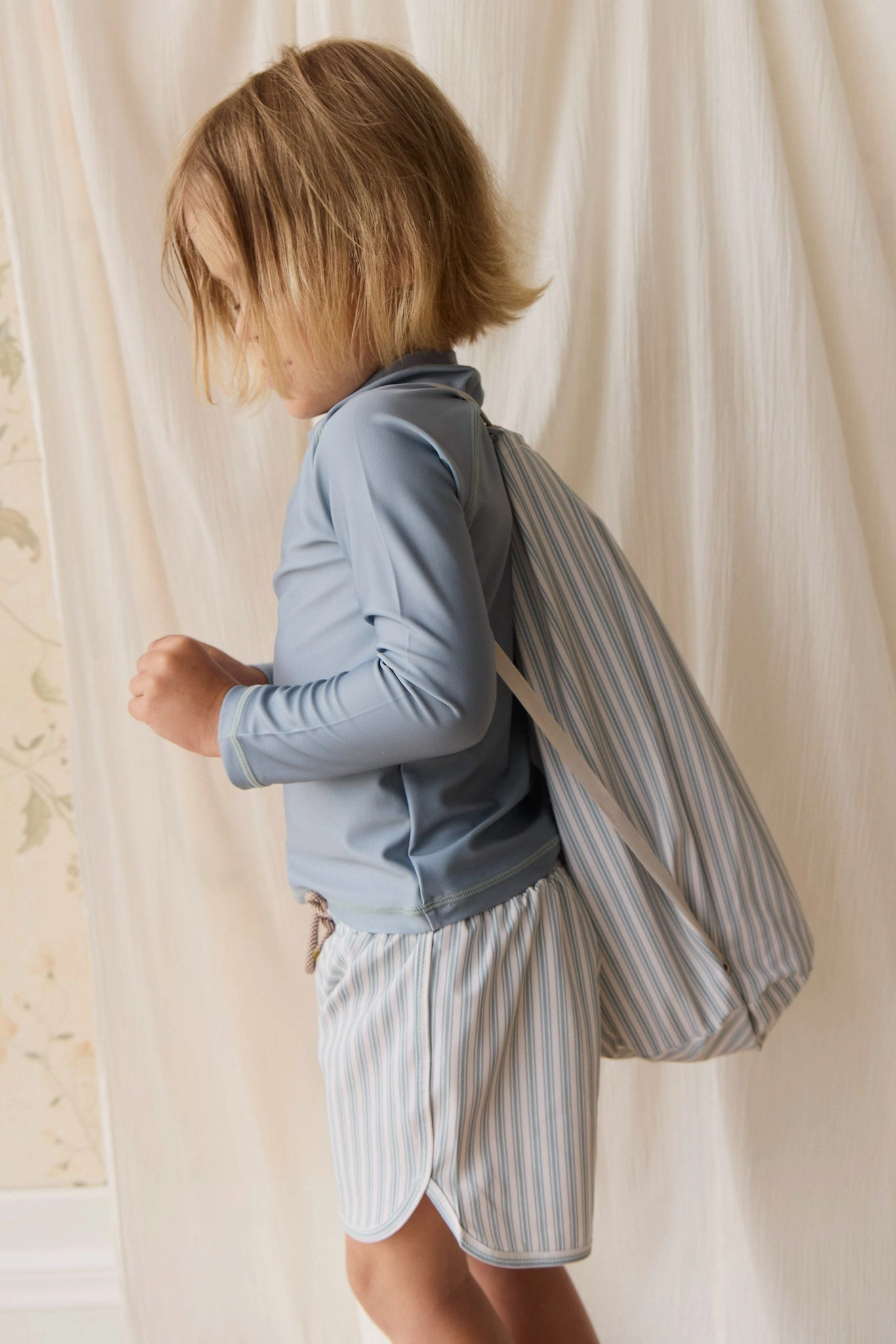 No Bulky Feel Fashionable Look Declan Board Short - Variegated Stripe Cenote