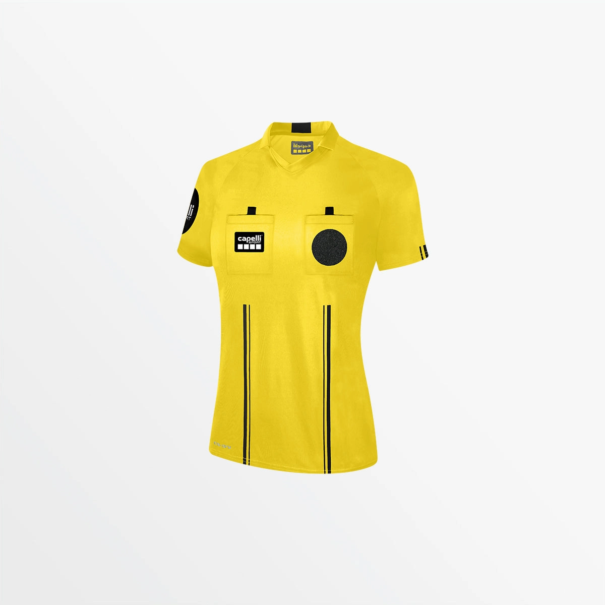 WOMEN'S OFFICIAL REFEREE V-NECK SHORT SLEEVE JERSEY Water resistant coating Soft Touch Fabric