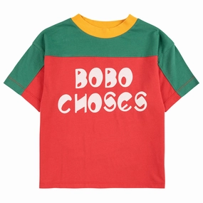 Bobo Choses Colour Block T-shirt Buttery Soft Fabric Embroidered Details