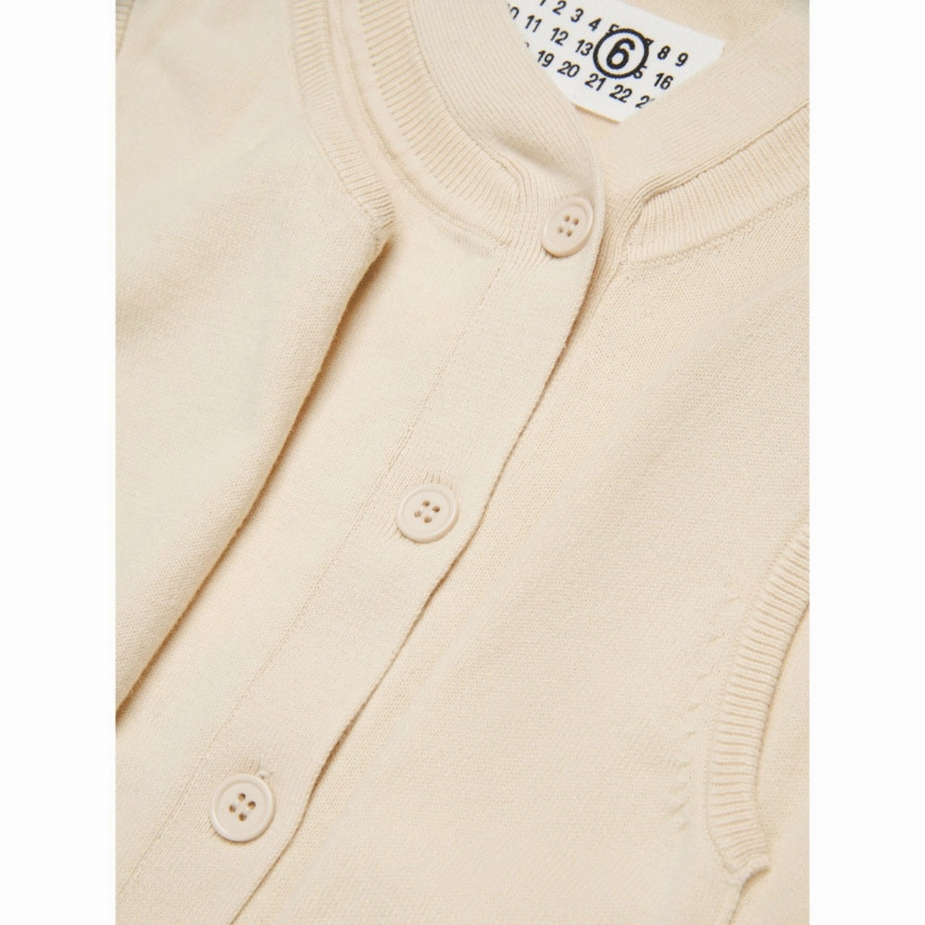 Smooth Glide Fasteners MM6 Kids Double Sleeves Cardigan