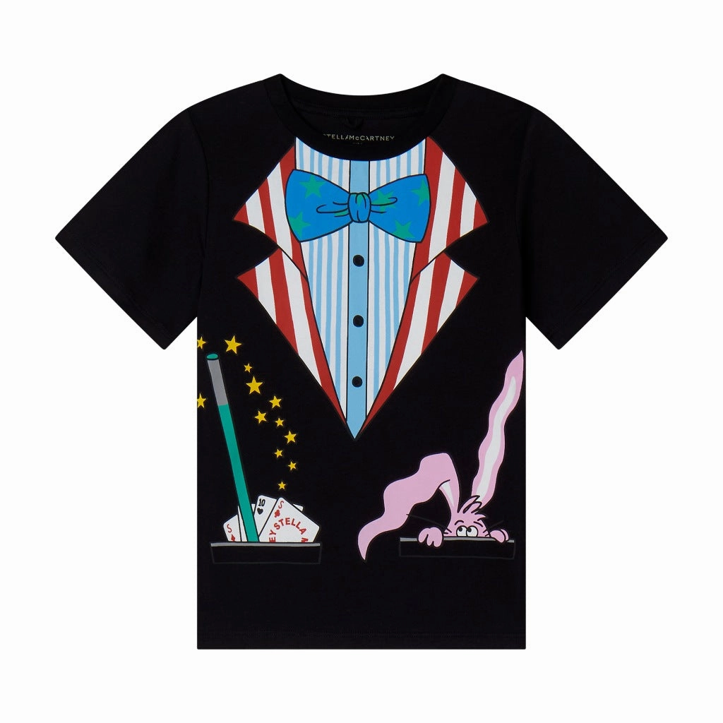 Stella McCartney Kids Magician Bunny Print T-shirt Minimal Style Trend
