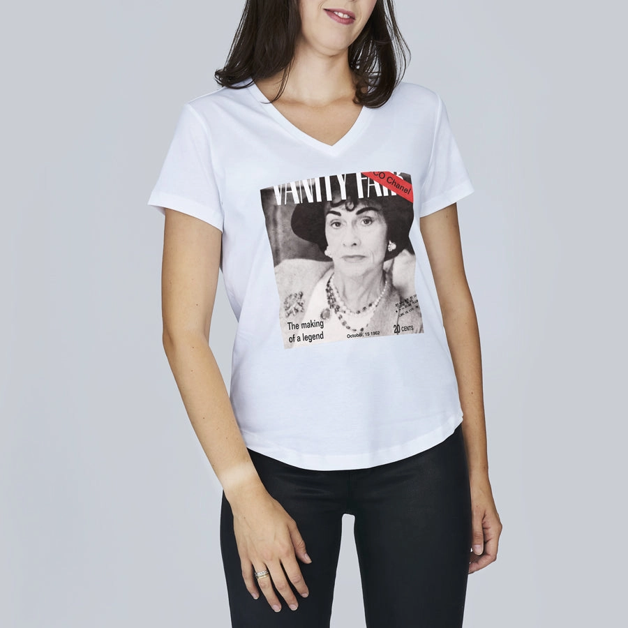 Flatlock stitching First Date The Viv T-Shirt - Chanel