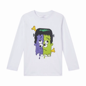 Chic and Cozy Weekend Comfort Wear Stella McCartney Kids Frankenstein Long-Sleeve T-shirt