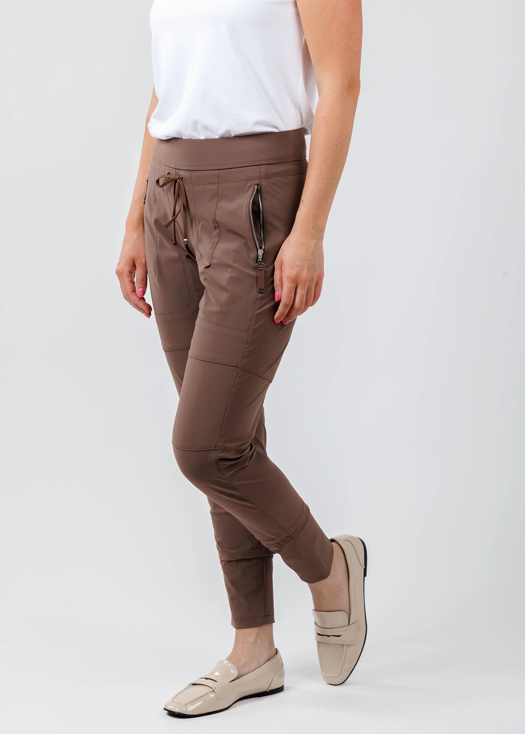Comfy All-Day Stretch Fit Candy Pants - Copper